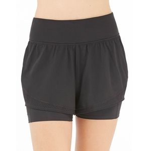 Spanx Black Get Moving Double Layer Shorts